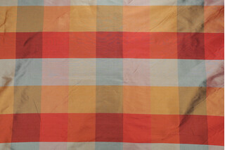 Scalamandre Smooth Plaid Silk Drapery Fabric in Fall
