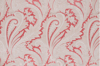 Maggiore Printed Velvet Decorator Fabric in Coral