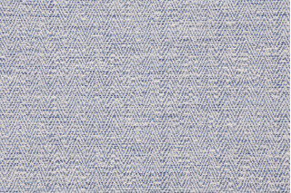 Herringbone Woven Upholstery Fabric in Marine