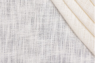 Sheer Woven Drapery Fabric in Ivory