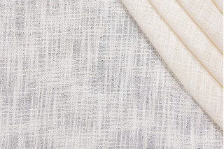 Sheer Woven Drapery Fabric in Ivory