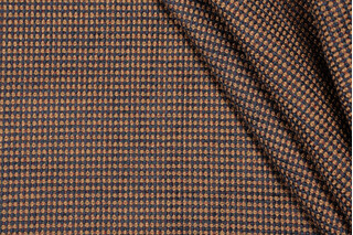 Garnet Washed Woven Upholstery Fabric in Ink