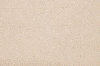 Abstract Matelasse Upholstery Fabric in Eggshell