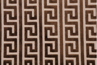 Akis Velvet Upholstery Fabric in Walnut
