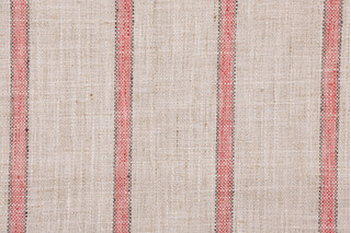 P Kaufmann Runaway Woven Polyester Decorator Fabric in Coral