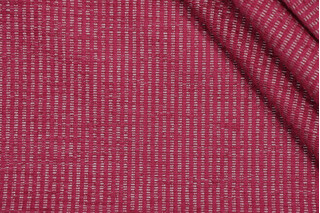 Berkshire Woven Chenille Upholstery Fabric in Raspberry