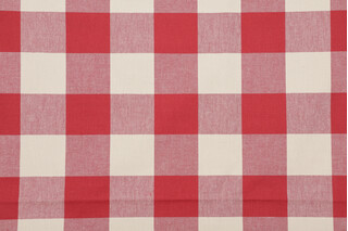 Checkmate Woven Decorator Fabric in Claret