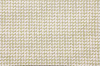 Houndstooth Woven Upholstery Fabric in Honeydew