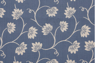 Provence Woven Upholstery Fabric in Blue