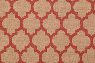 Bocce Damask Upholstery Fabric in Paprika