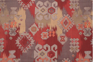 Anselmo Tapestry Upholstery Fabric in Crimson