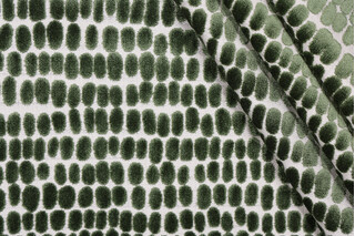 Trevi Fabrics River Stones Velvet Upholstery Fabric in Emerald 