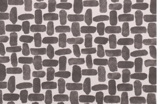 Premier Prints Farley Printed Polyester Outdoor Fabric in Falcon Grey