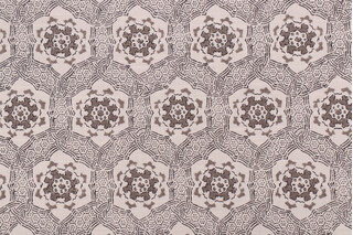 PK Lifestyles Trinket Printed Cotton Drapery Fabric in Charcoal