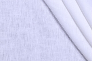 Lino Textiles Nevada-120 Inch Woven Linen Drapery Fabric in White