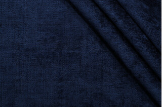 P Kaufmann Lucca Woven Chenille Upholstery Fabric in Indigo
