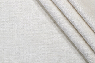 Kaufmann Lucca Woven Chenille Upholstery Fabric in Alabaster