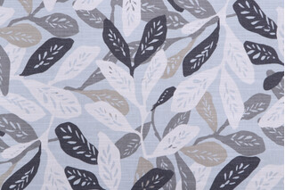 Waverly Field Notes Printed Cotton Drapery Fabric in Slate