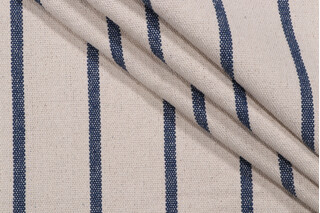 Stof France St. Trop Woven Upholstery Fabric in Marine