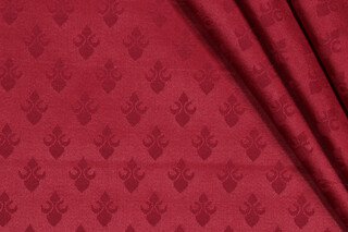 Scalamandre Damask Decorator Fabric in Lipstick