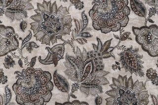 Covington Fornax Printed Velvet Upholstery Fabric in 61-Sepia