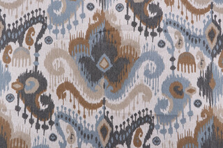 Magnolia Home Akita Printed Cotton Drapery Fabric in Harbor