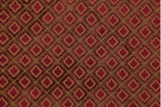 Scalamandre Chenille Tapestry Upholstery Fabric in Garnet