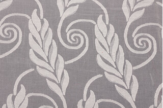 Scalamandre Savoy Sheer Lace Drapery Fabric in Ecru