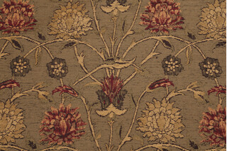 Fonthill Templeton Chenille Tapestry Upholstery Fabric in Greige