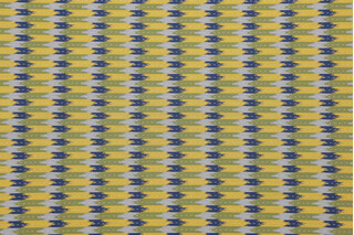 Scalamandre Windward Point Tapestry Upholstery Fabric in Lemon Indigo
