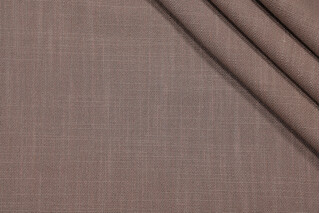Scalamandre Flax Woven Linen Upholstery Fabric in Pecan