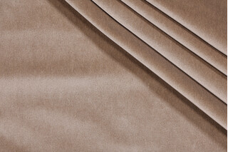 Scalamandre Velours De Lyon Plain Velvet Upholstery Fabric in Silex