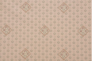 Scalamandre Bramino Tapestry Upholstery Fabric in Green/Beige