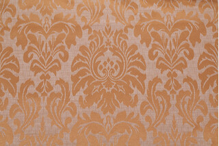 Scalamandre Damask Upholstery Fabric in Copper
