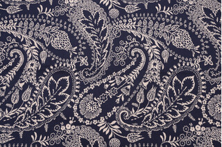 Jamestown Woven Upholstery Fabric in Indigo