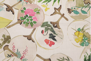 Mia Printed Drapery Fabric in Multi