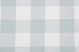 Checkmate Woven Upholstery Fabric in Seabreeze