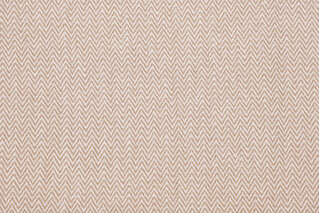 Chevron Twill Woven Upholstery Fabric in Cream/Tan