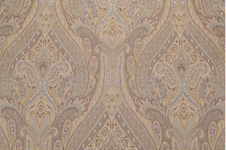 Karaj Paisley Woven Upholstery Fabric in Mineral