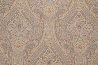 Karaj Paisley Woven Upholstery Fabric in Mineral