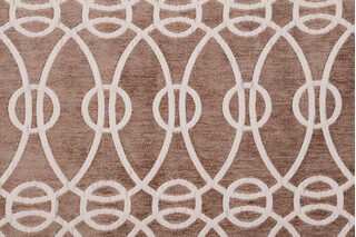 Scalamandre Interlochen Woven Chenille Upholstery Fabric in Taupe