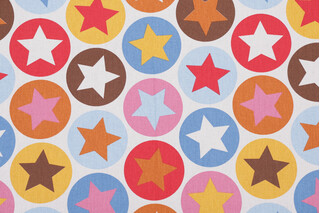 Sandberg Tindra Printed Drapery Fabric in Razzle Dazzle by Hanna Wendelbo-Hansson