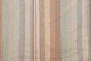 Scalamandre Jacqueline Stripe Silk Decorator Fabric in Green/Gold/Bronze