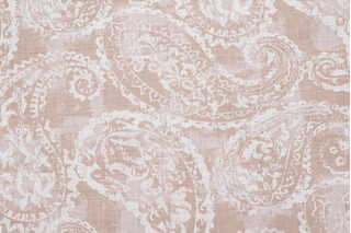 1 Yard Covington Palera Printed Drapery Fabric in Linen