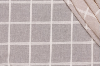 Scalamandre Check 118 inch Sheer Drapery Fabric in Fog 