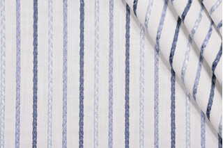 Swavelle/Mill Creek Sky Scraper Embroidered Drapery Fabric in Uniform 
