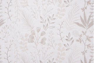 Swavelle/Mill Creek Herbalist Embroidered Drapery Fabric in Marble 