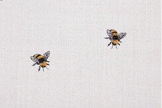 TFA Buzzing Embroidered Decorator Fabric in Honey 