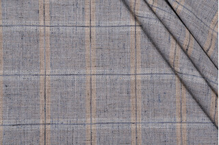 Swavelle/Mill Creek Track Record Woven Upholstery Fabric in Denim 