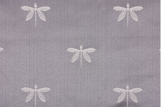 Swavelle/Mill Creek Imperial Dragonfly Woven Upholstery Fabric in Graphite 